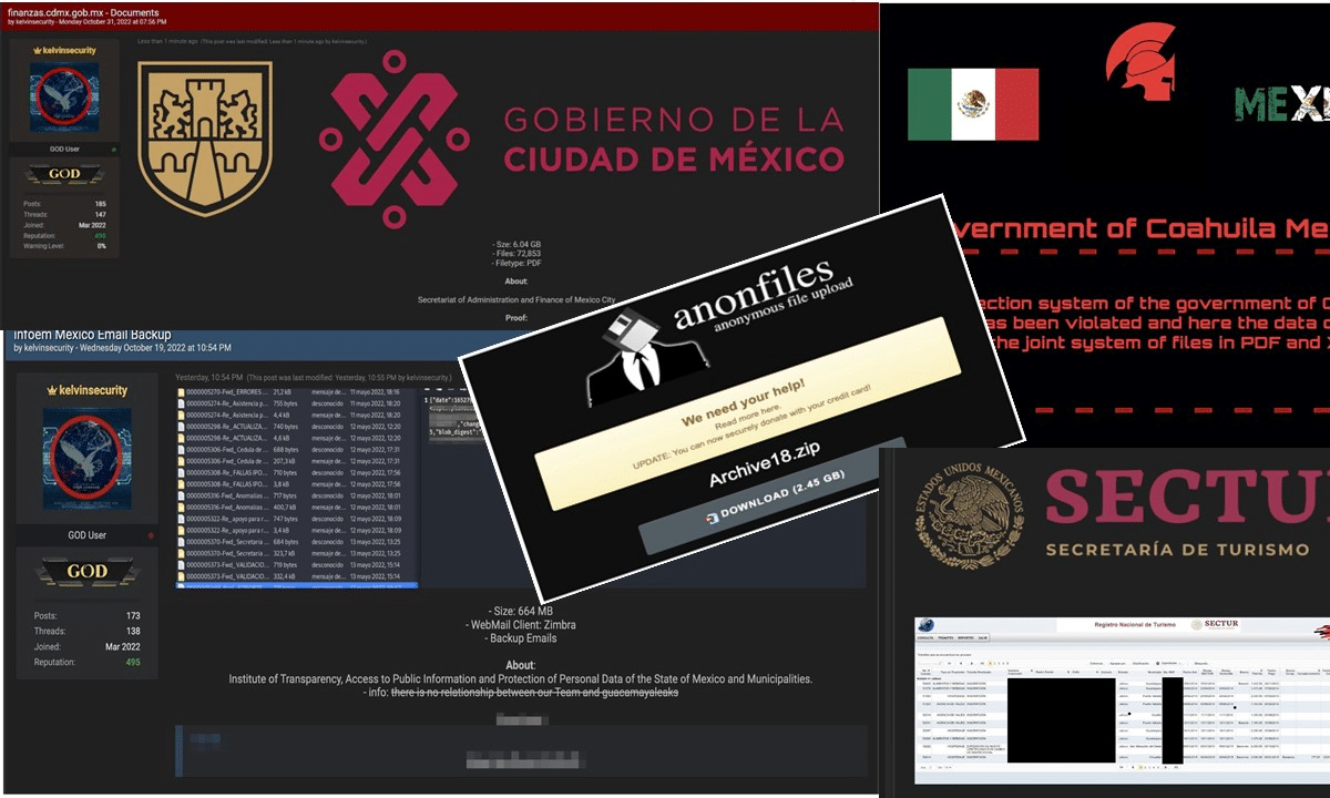 Hackeo Sectur Secretaría de Finanzas de CDMX Guacamaya Infoem ataque ciberseguridad